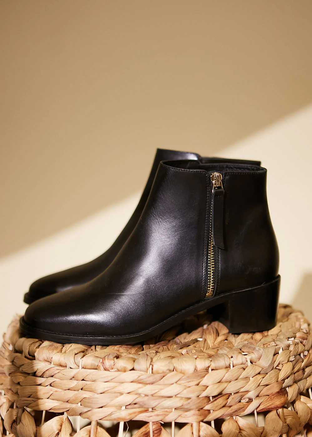 Bottines en cuir