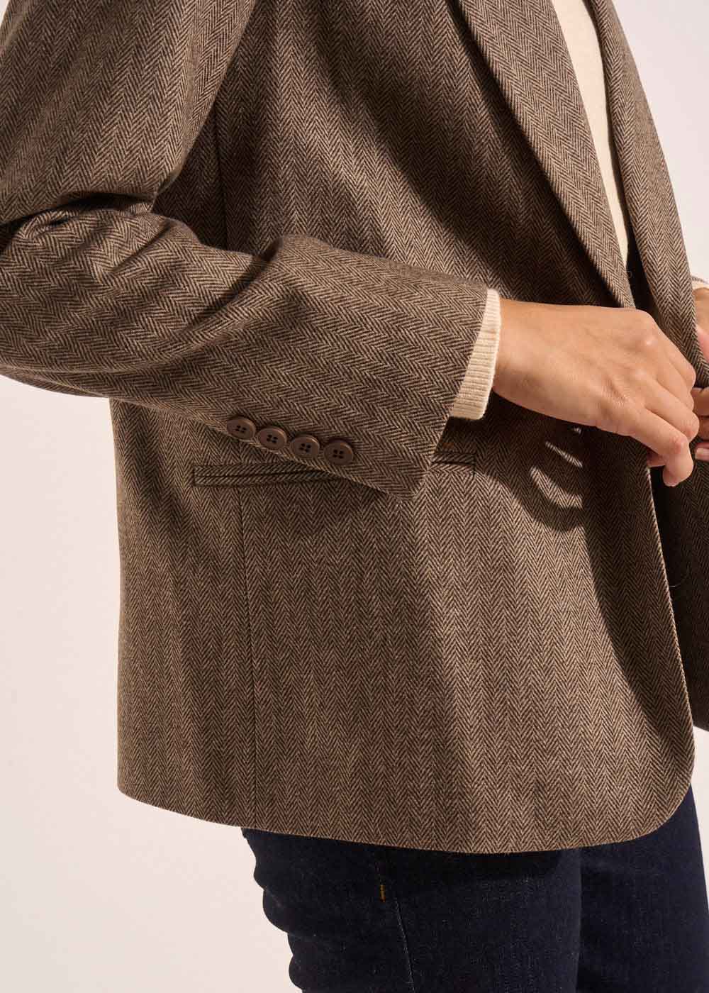 Veste à chevrons