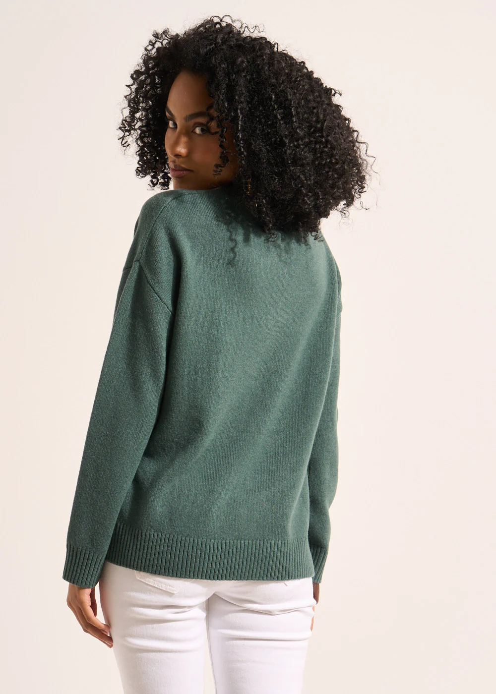 Pull col V en laine – Image 3