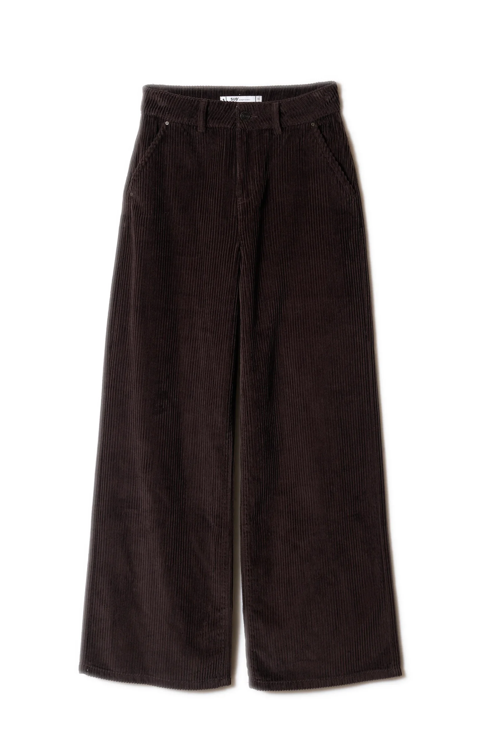 Pantalon large en velours de coton taille haute – Image 6