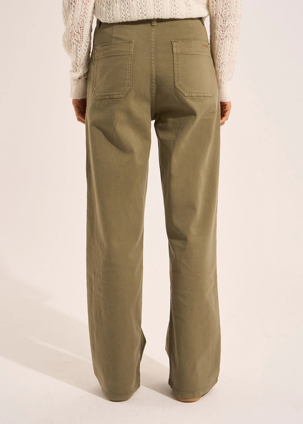 Pantalon coupe large en coton – Image 3