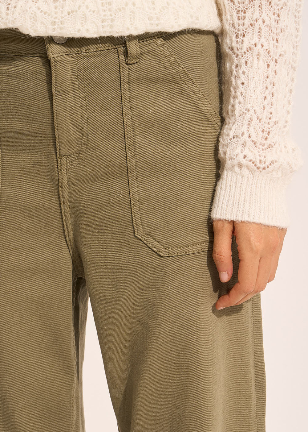 Pantalon coupe large en coton – Image 4