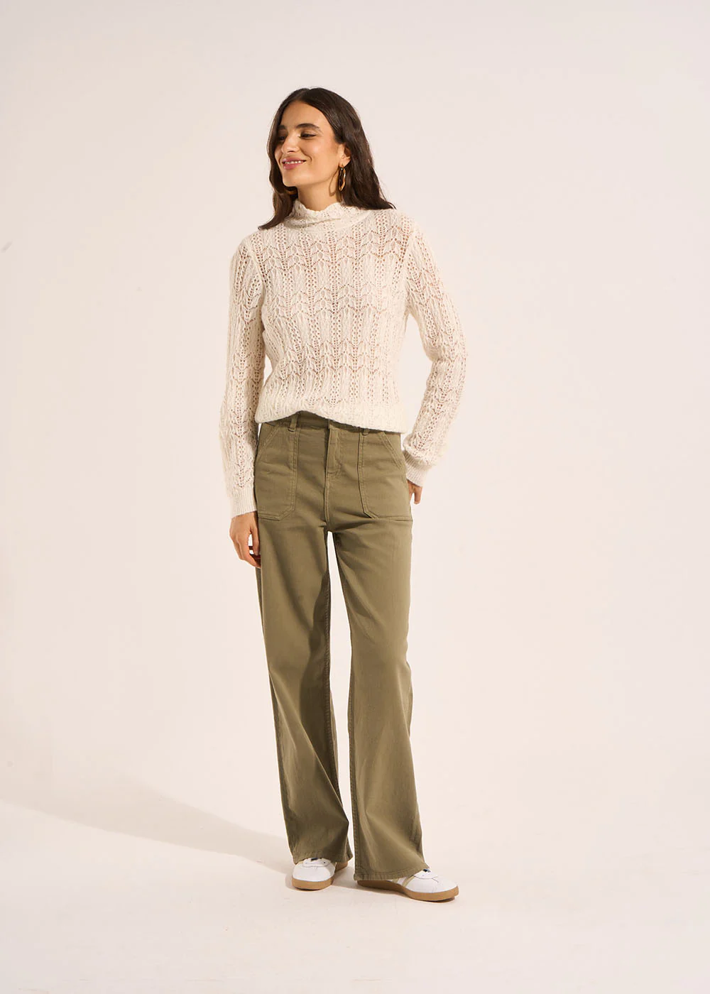 Pantalon coupe large en coton – Image 6