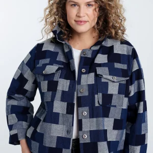 Veste en jeans dessin patch