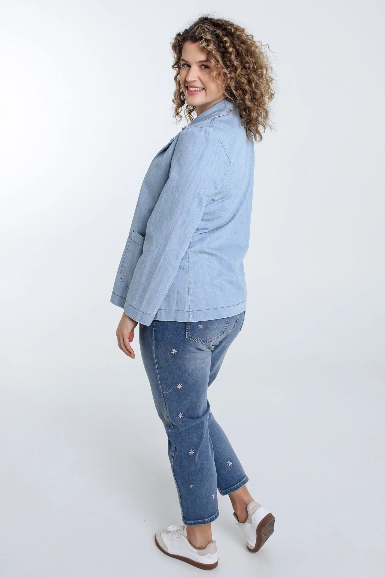 Blazer en jeans