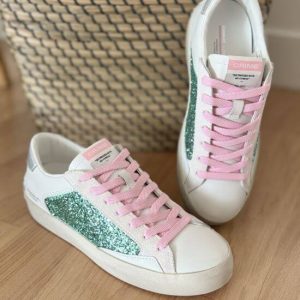 sneaker Distressed Rose Mint CRIME LONDON