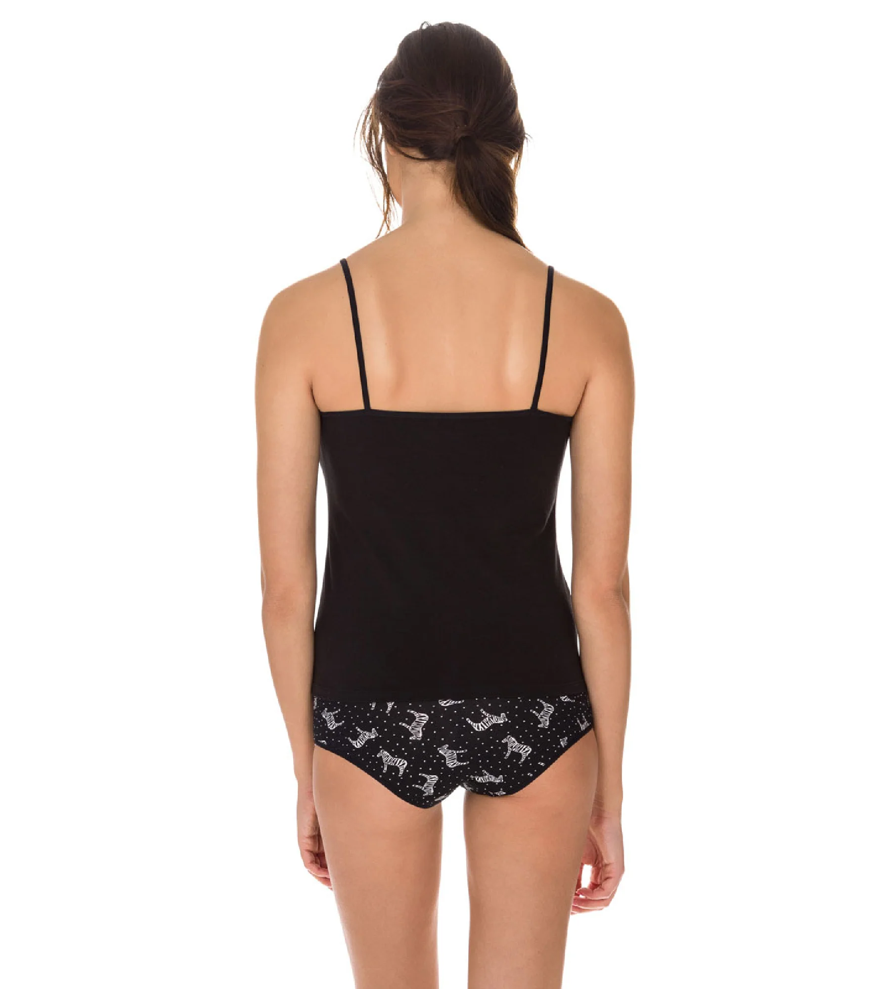 Lot de 2 caracos noir/blanc Les Pockets coton