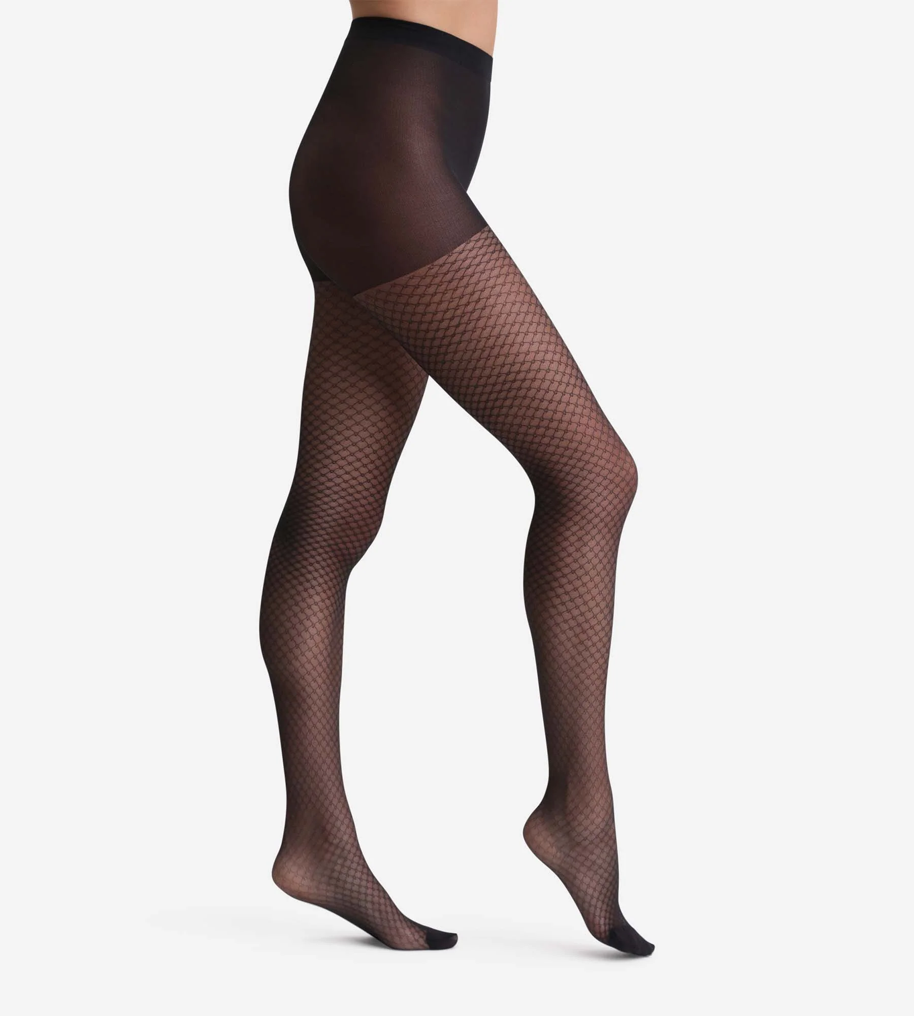 Collant noir voile bijoux 23D Madame so Chic