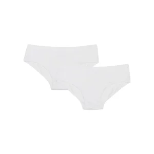 Lot de 2 shorties fille blancs - Pocket Micro