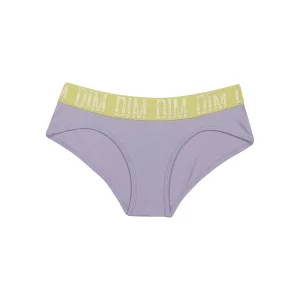 Shorty fille en coton stretch Lila et ceinture Anis Dim Sport