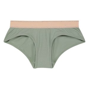 Shorty fille Vert Sauge et Rose Dim Sport