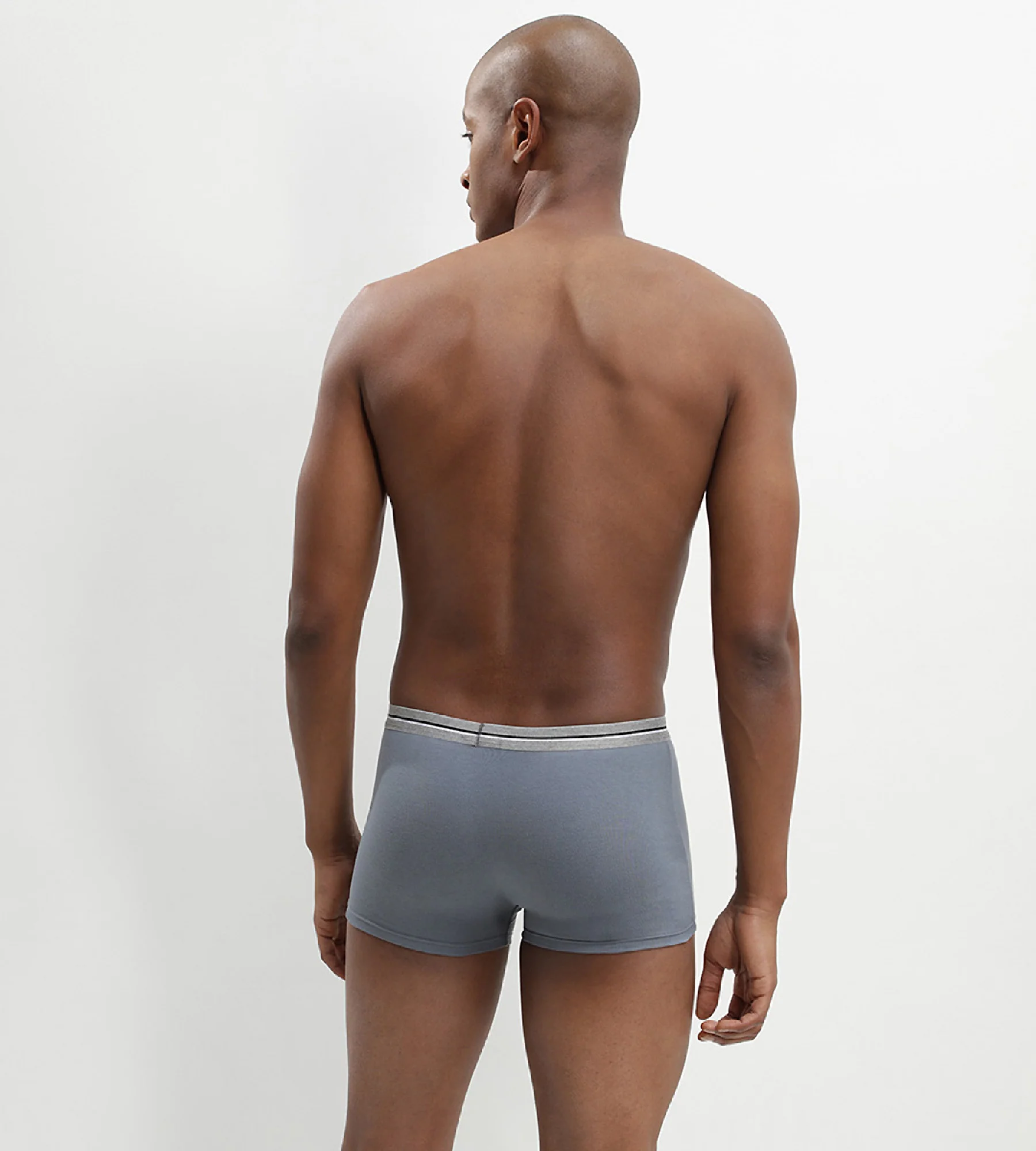 Lot de 3 boxers gris acier noir coton stretch résistant Ultra Resist – Image 3