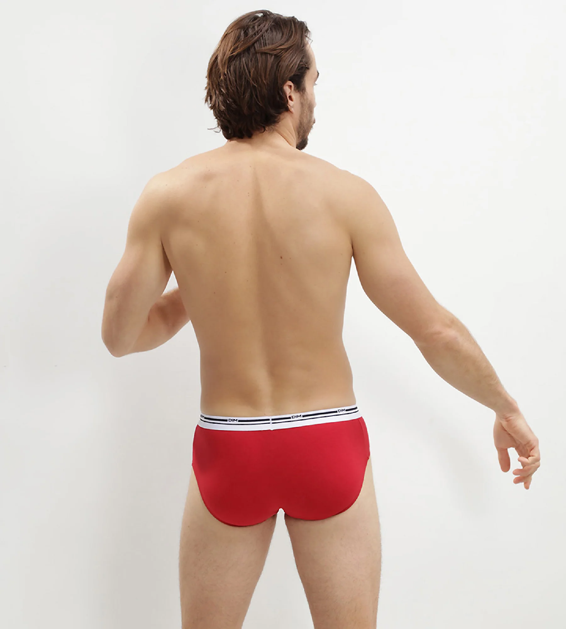 Lot de 2 slips homme Rouge Bleu ceinture graphique Daily Colors