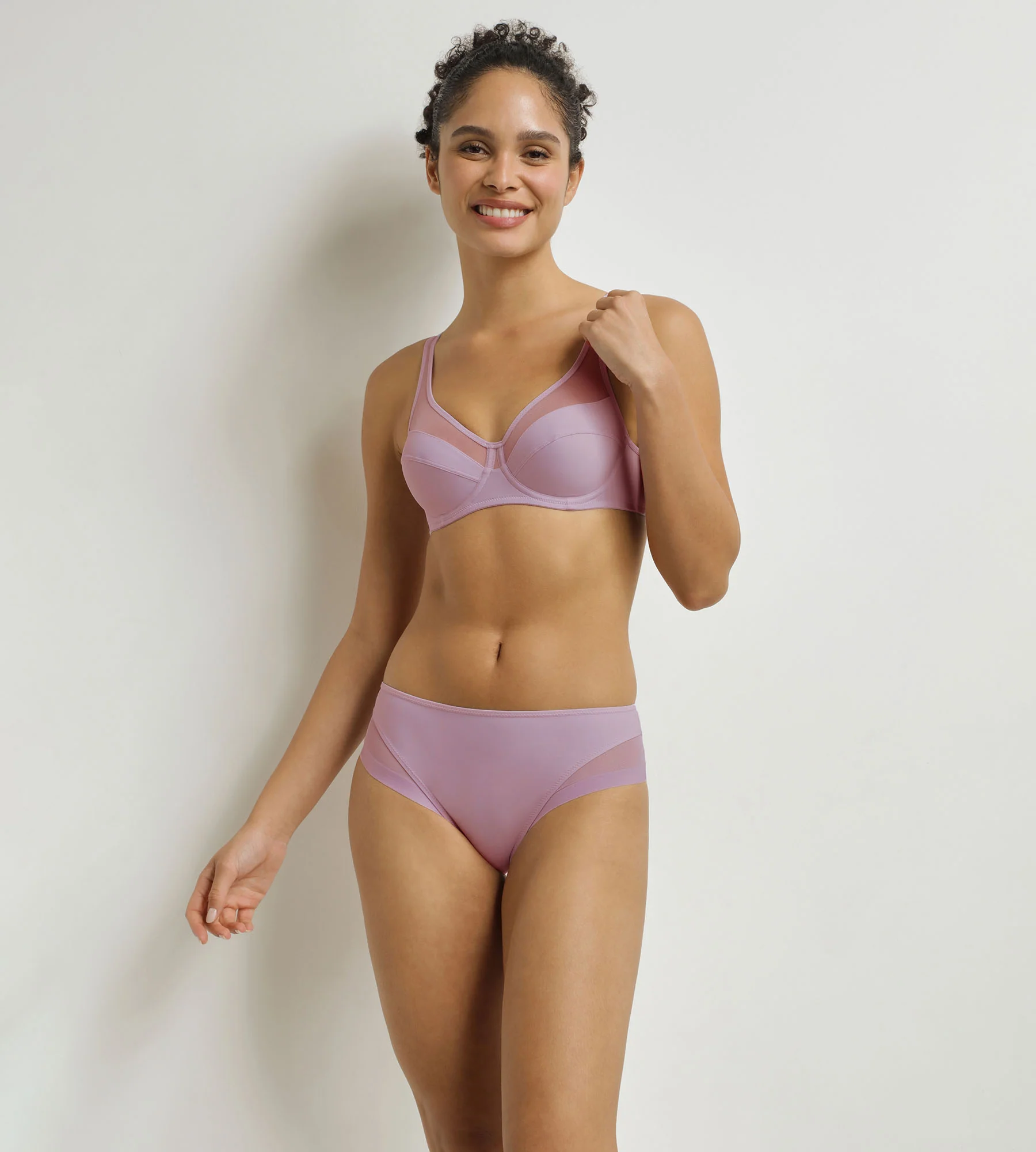 Culotte femme semi-transparente Violet Passé Dim Generous – Image 3