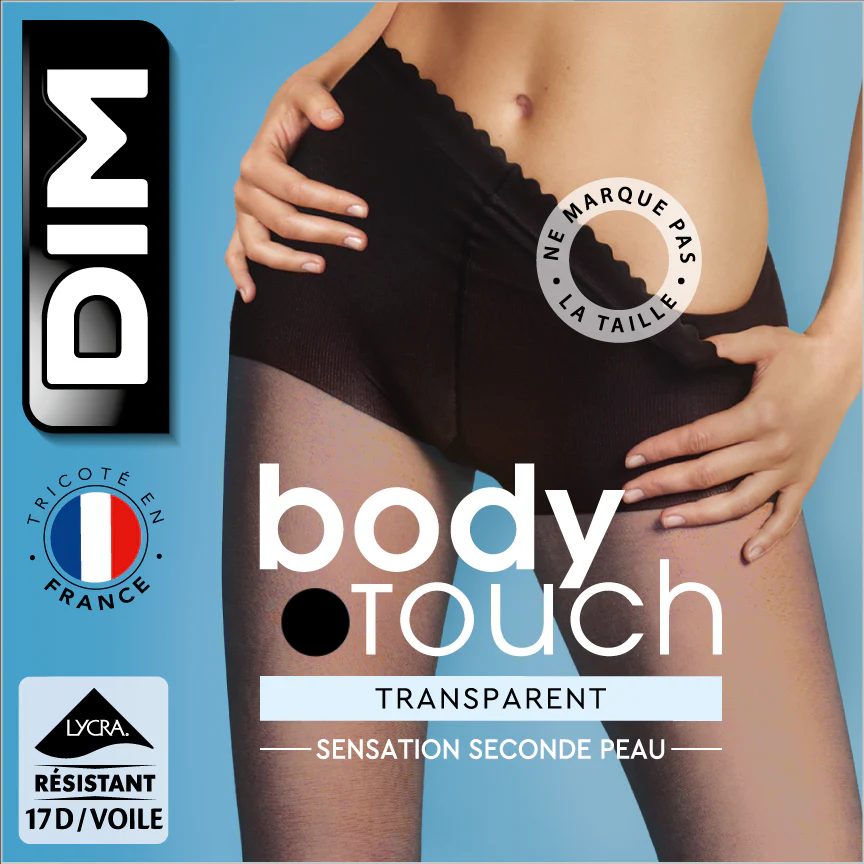 Collant transparent noir effet nude 17D Body Touch – Image 4