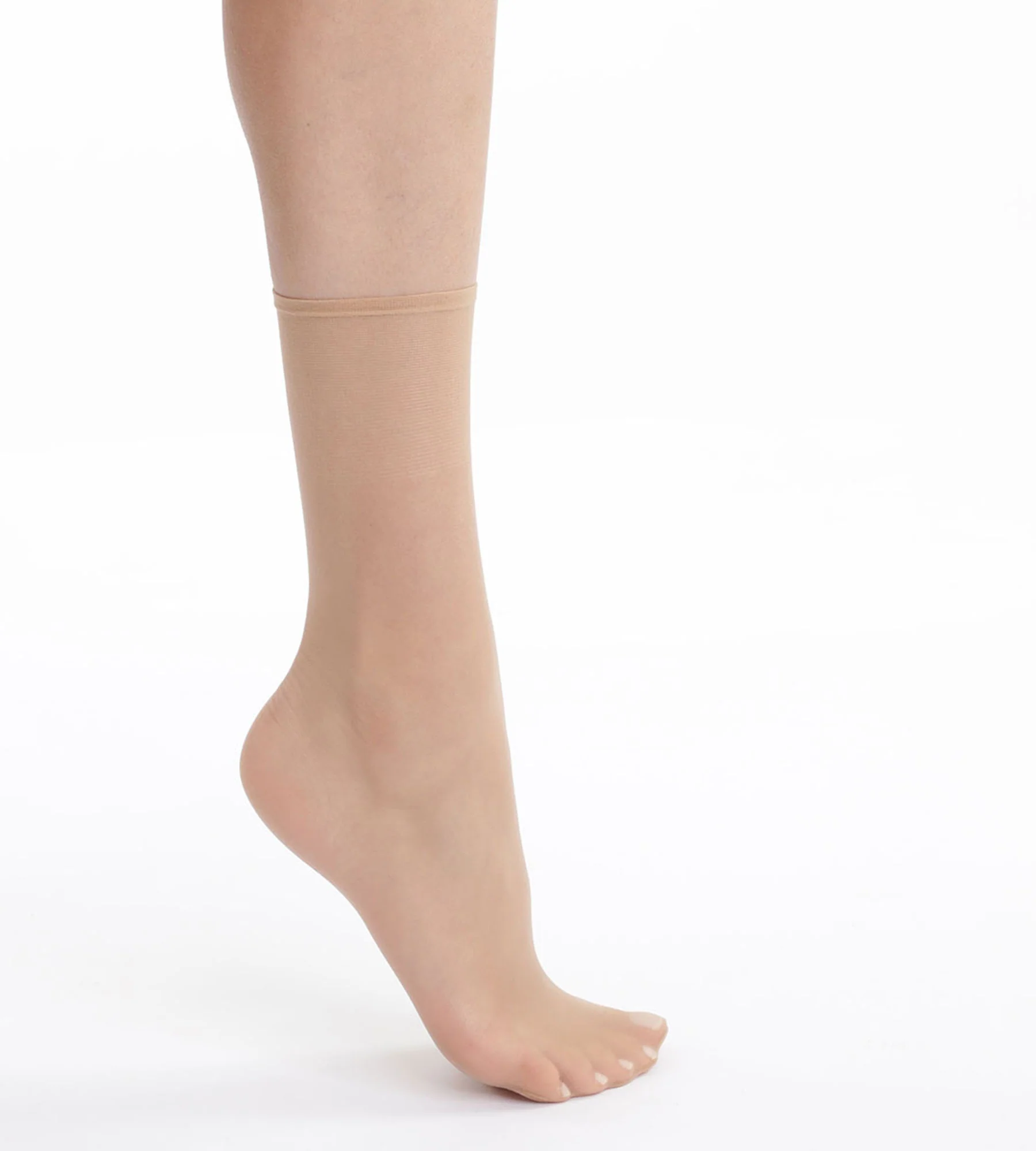 Lot de 2 paires de socquettes femme Nude Ivoire Dim Sublime Voile