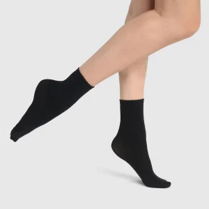 Socquettes opaques en microfibre noir Opaque Sensationnel 70D