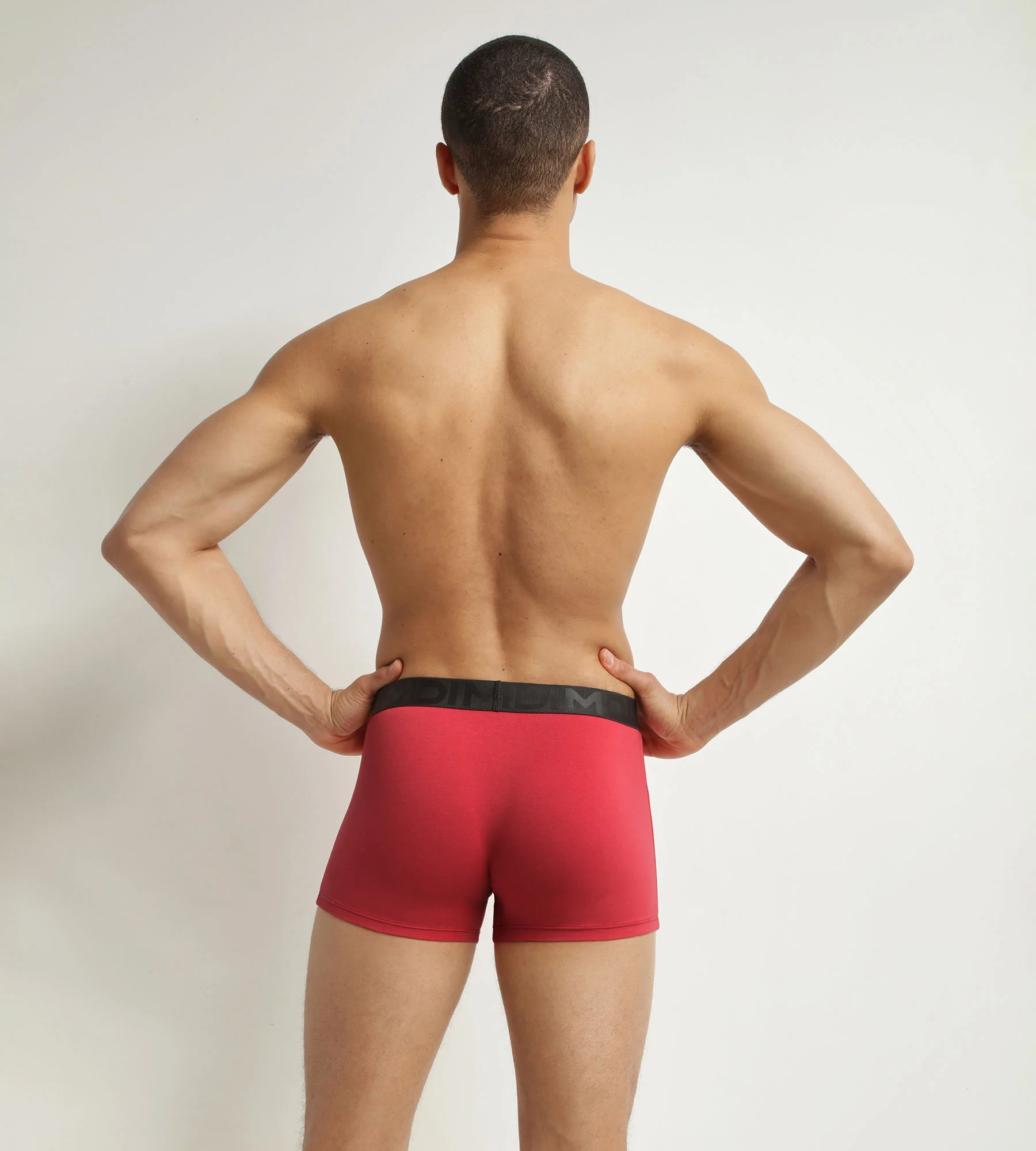 Boxer homme en coton modal à ceinture contrastée Rubis Dim Classic