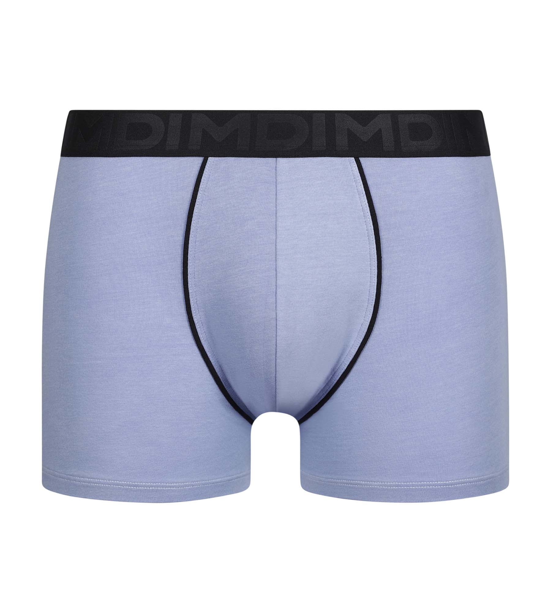 Boxer homme en coton modal à ceinture contrastée Bleu Dim Classic – Image 3
