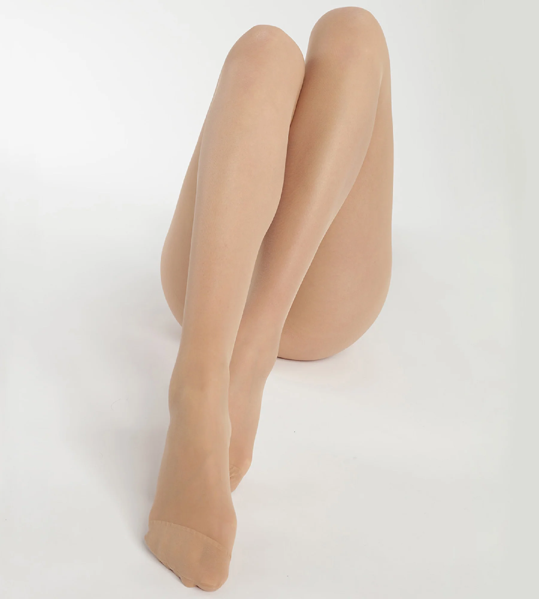 Collant femme chair en voile Lycra renforcé Beige Éclat Ultra Resist