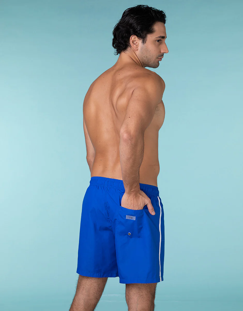 Short de bain bleu canard pour homme
