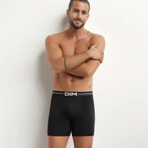 Boxer homme en coton modal à coutures plates Noir Dim Icons Essentiel