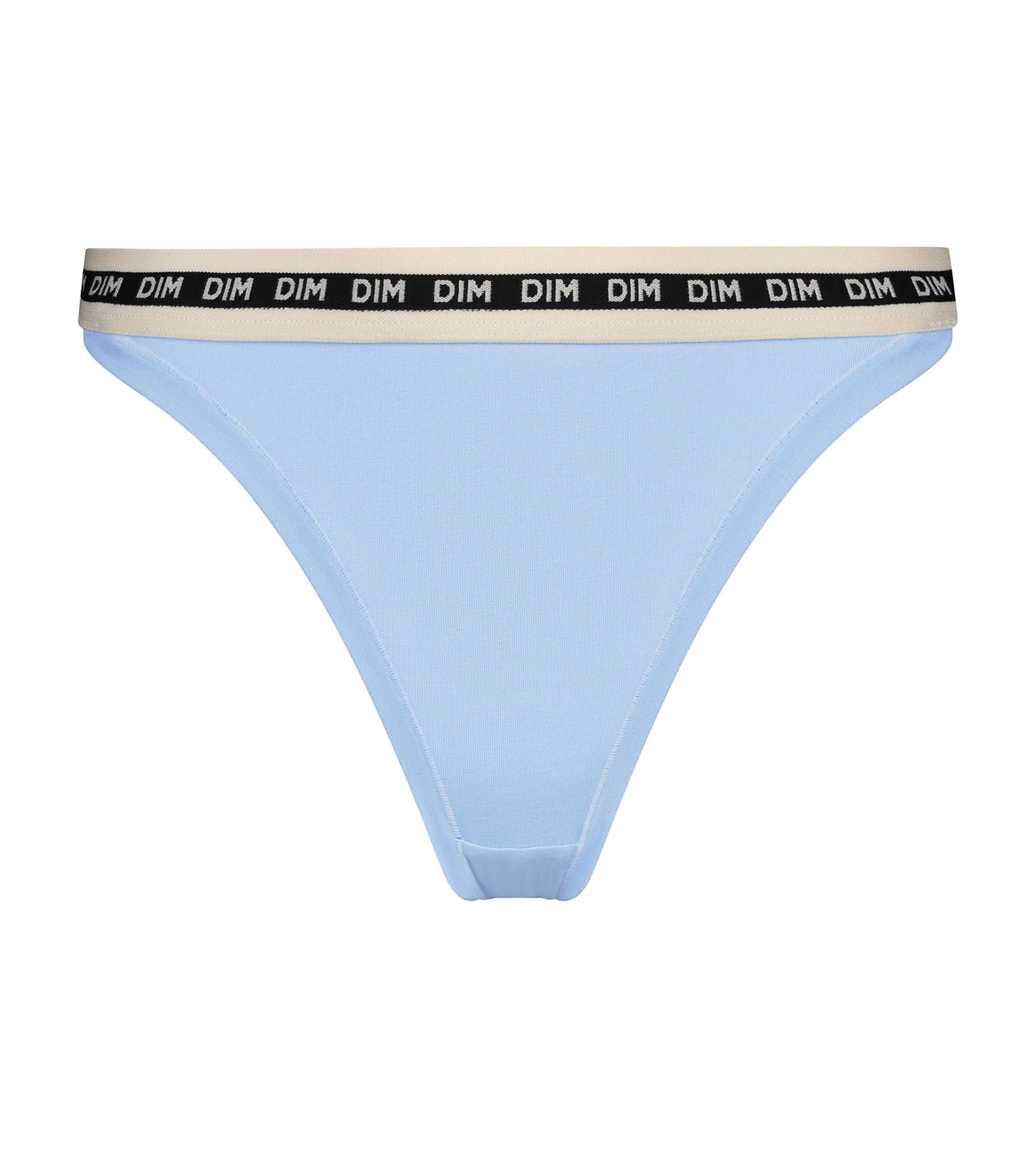 Tanga femme coton modal Bleu à ceinture contrastée Dim Icons Essentiel – Image 5
