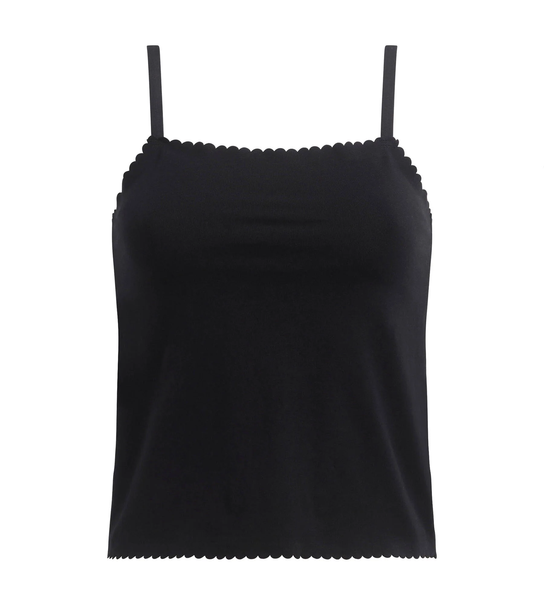 Top femme en coton stretch sans couture Noir Body Touch Easy – Image 5