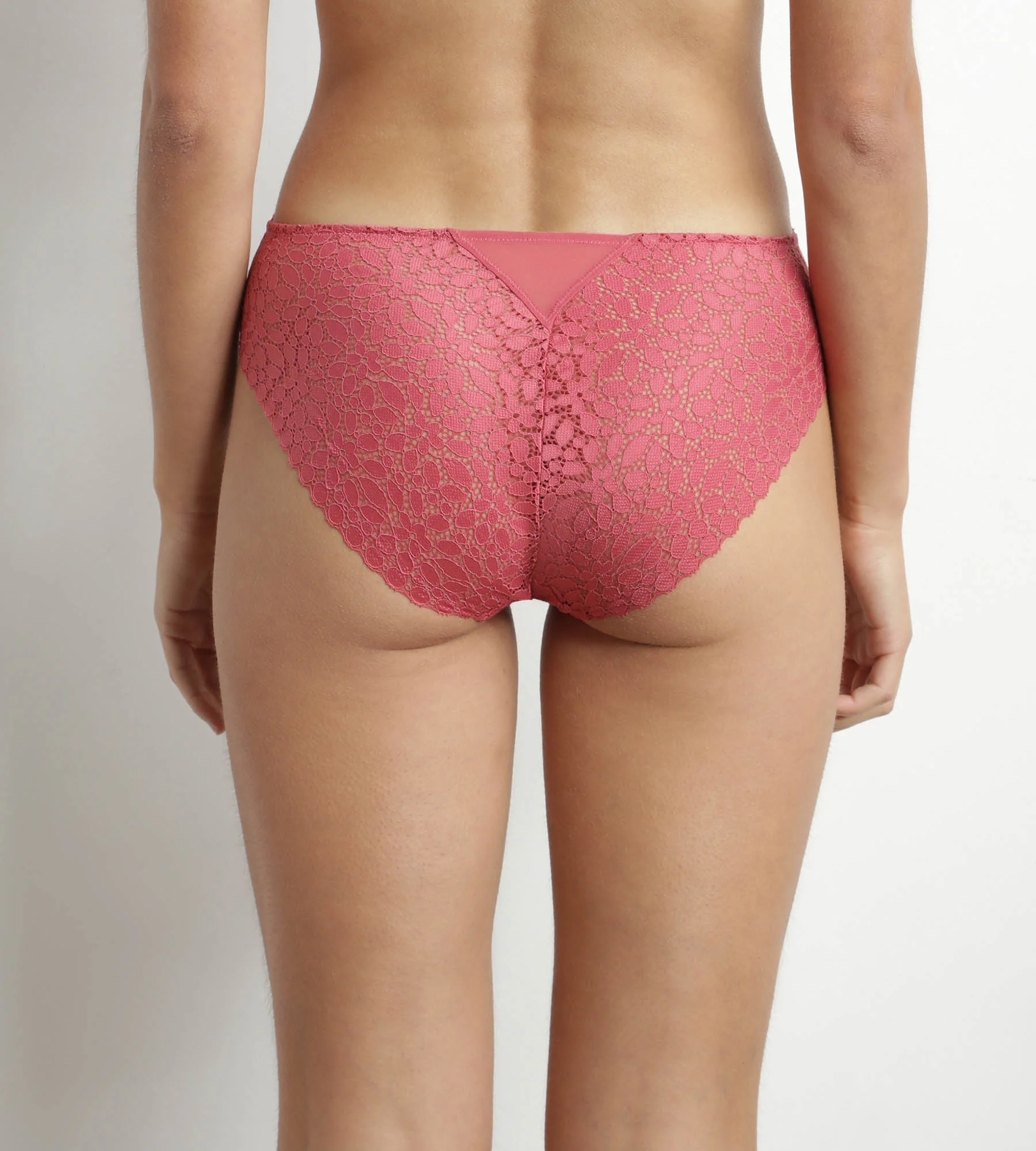 Culotte femme en dentelle florale Rose Satin Dim Daily Dentelle