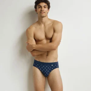 Slip homme Noir à motif gouttes Classic Coton