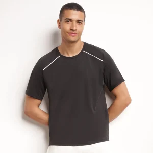 T-shirt de sport homme en matière aérée Noir Dim Move