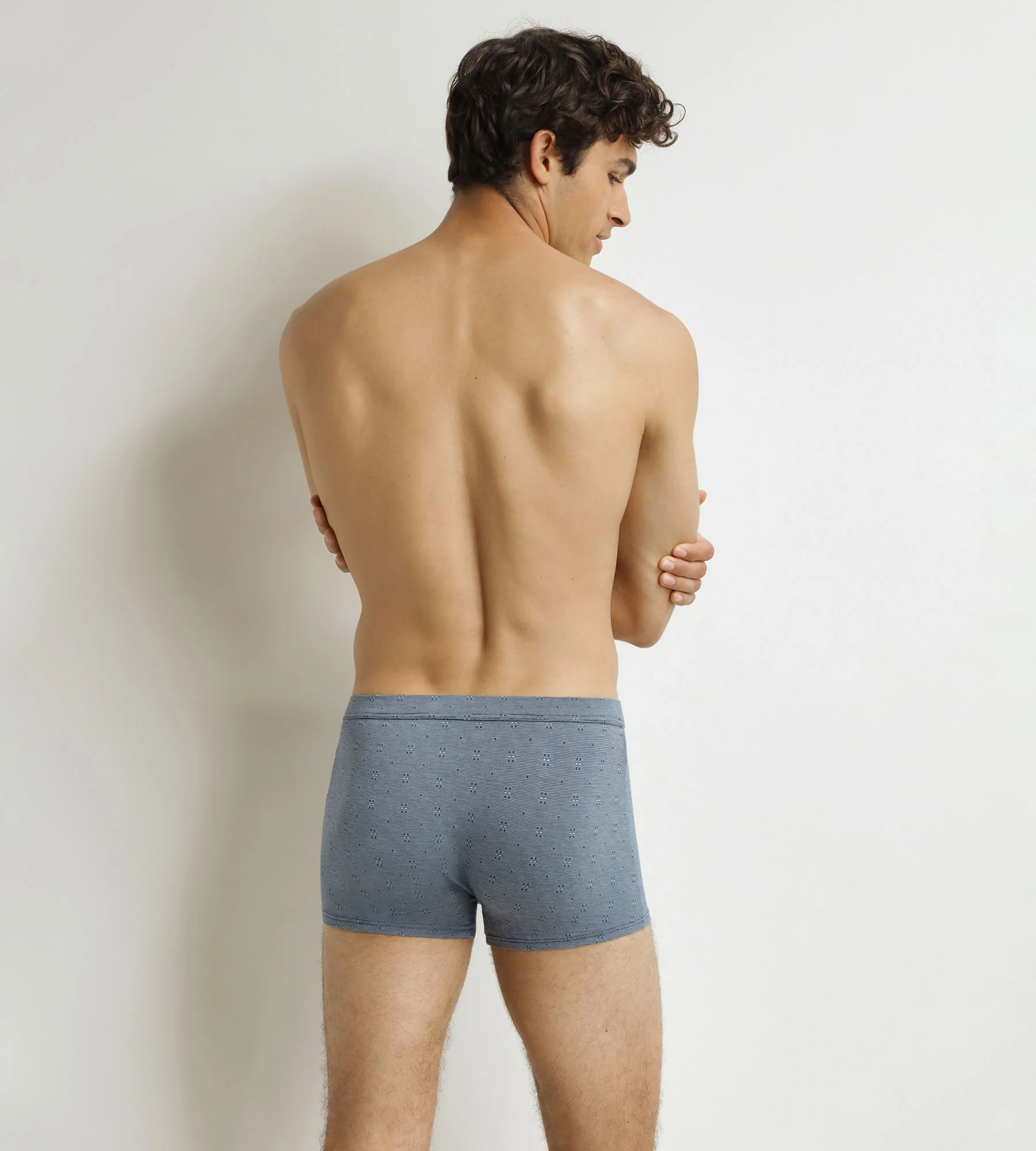 Boxer homme Bleu Brut Dim Classic Coton Modal