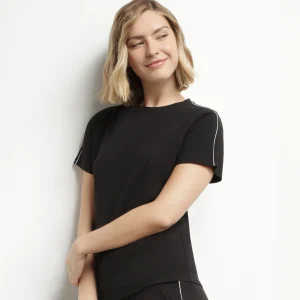 T-shirt de sport femme thermorégulateur en jersey Noir Dim Move