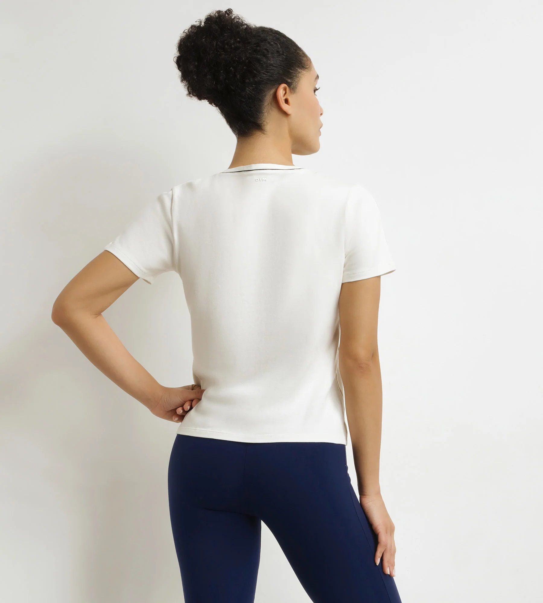 T-shirt de sport femme thermorégulateur en jersey Écru Dim Move