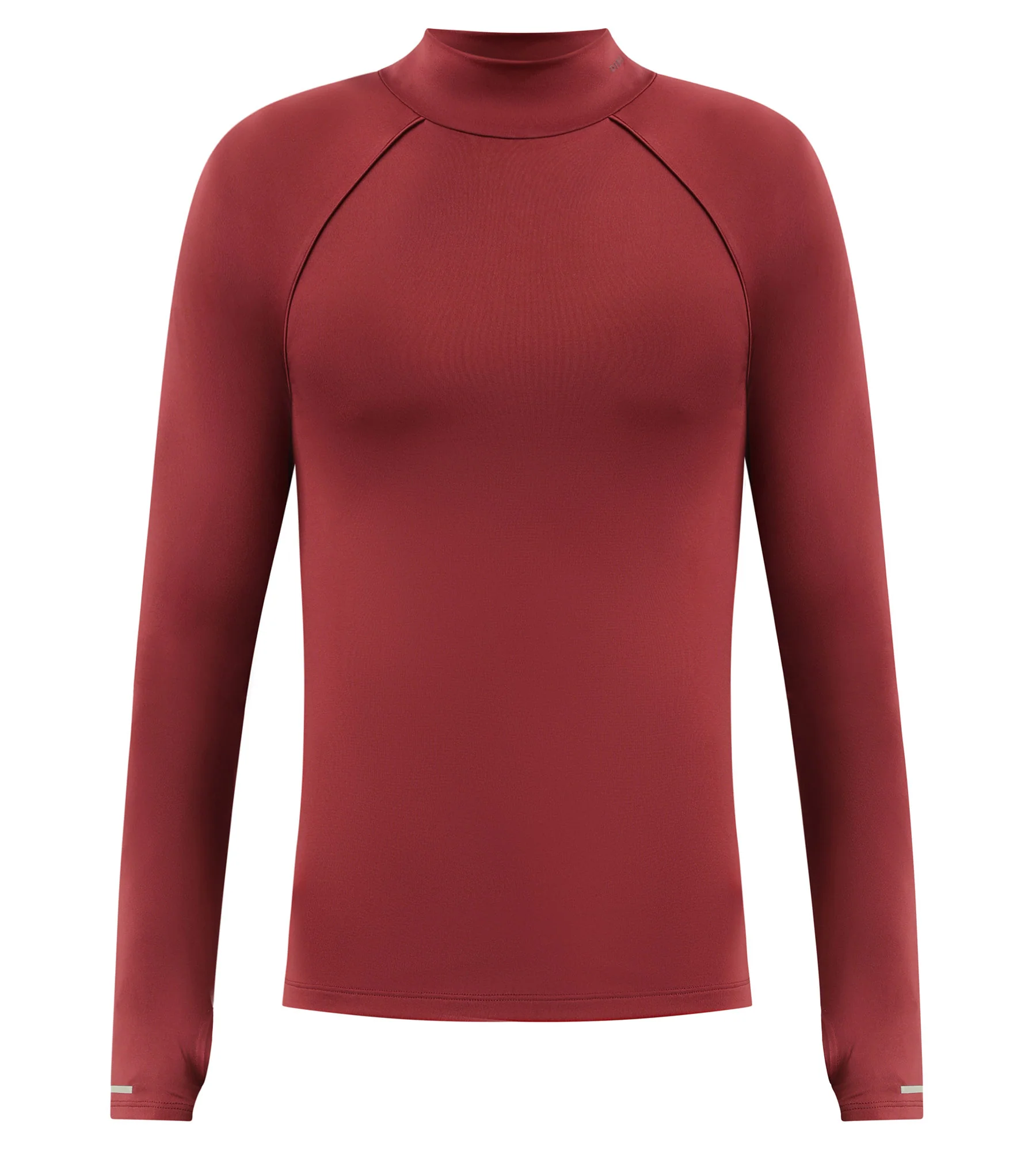 Haut de sport homme à col montant en microfibre Bordeaux Dim Move – Image 5