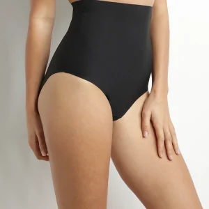 Culotte effet sculptant femme taille haute sans couture Noir Dim Silhouette Invisible