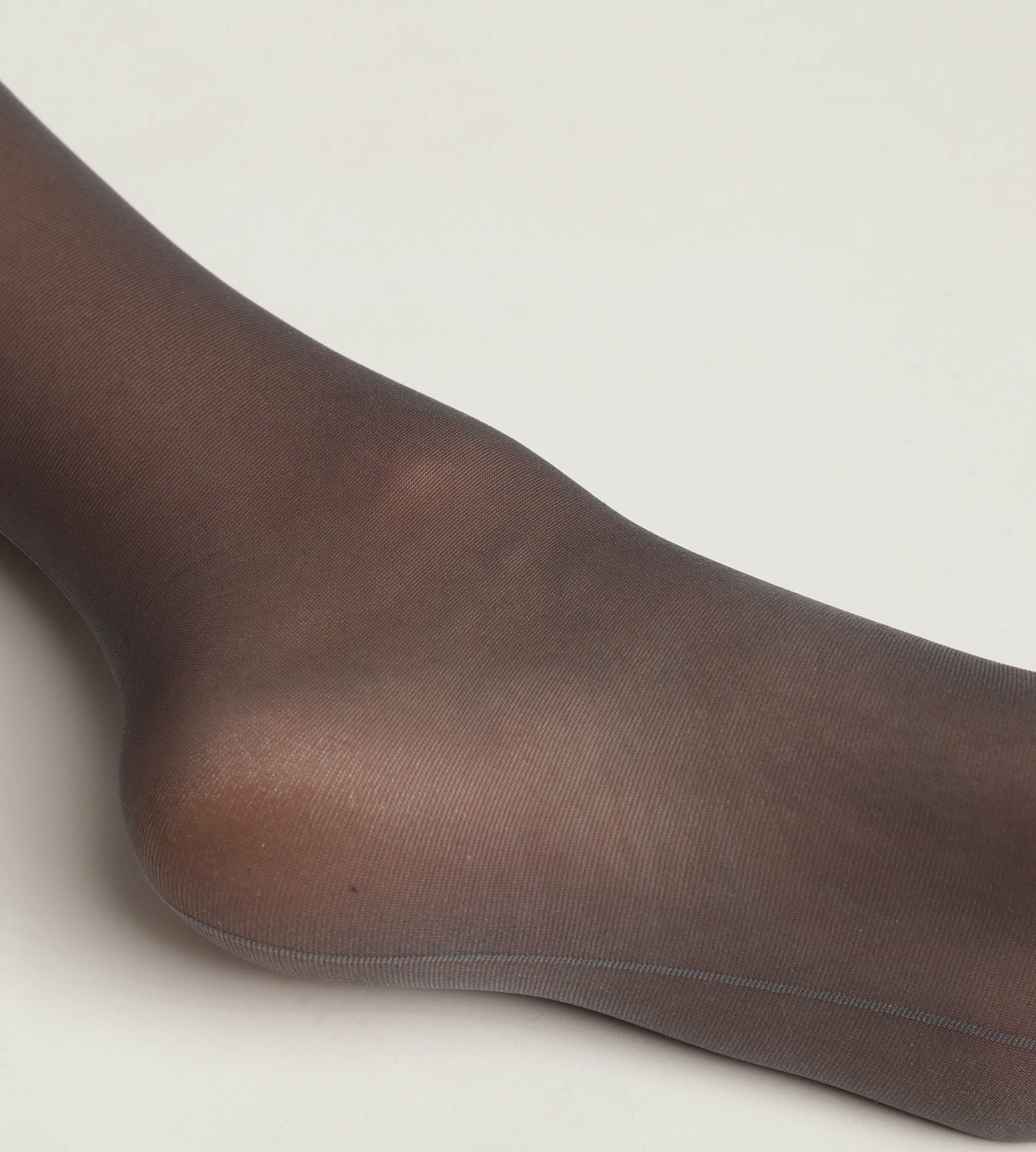 Collant femme Gris transparent avec liseré contrasté Dim Style