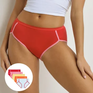 Lot de 5 boxers femme Orange Jaune Dim x Inès de La Fressange