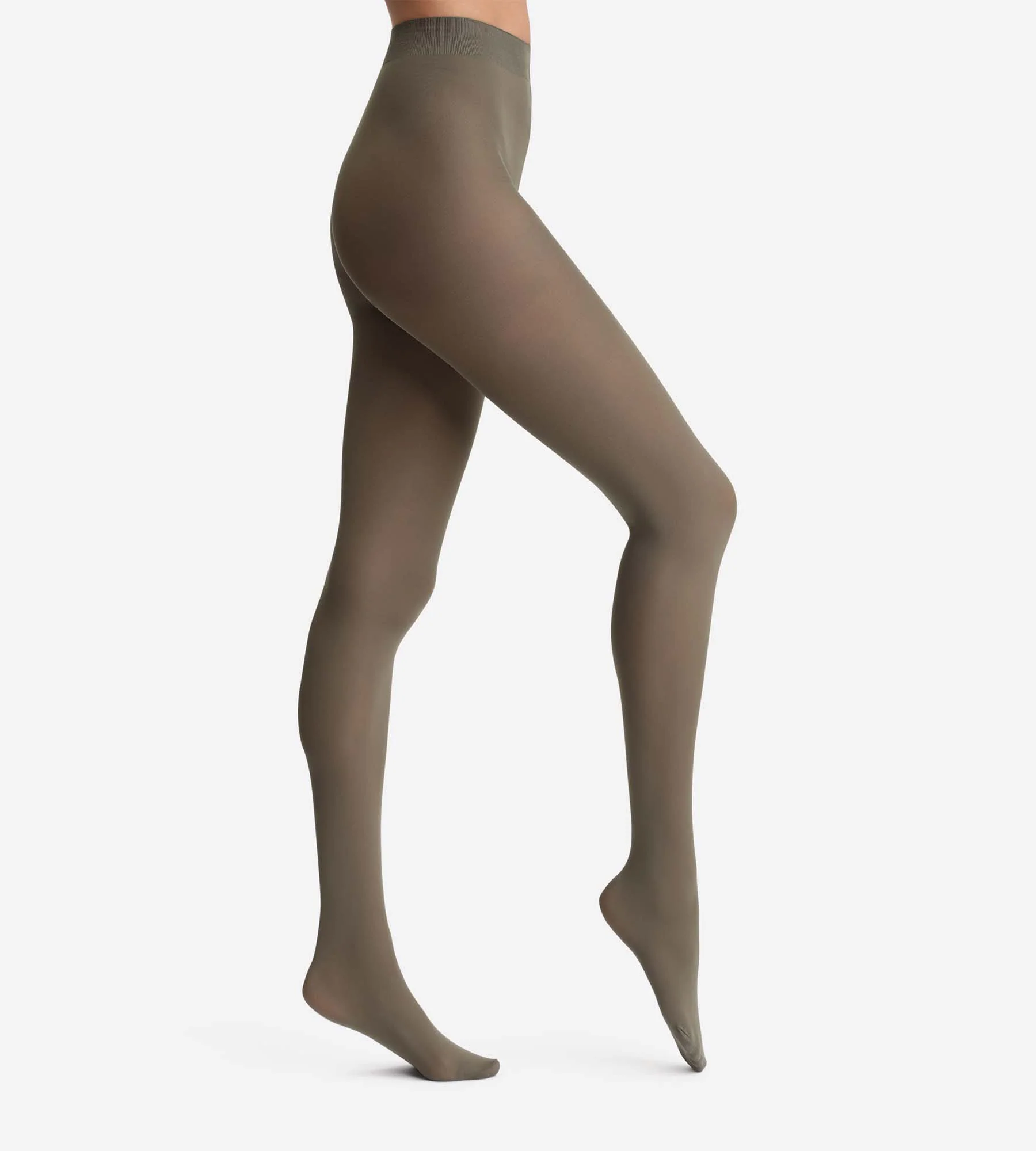 Collant opaque velouté kaki 50D Dim