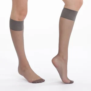 Lot de 2 mi-bas voile poivre Mes Essentiels 15D
