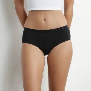 Lot de 5 shorties femme en coton Noir Nude Blanc Les Pockets Ecodim
