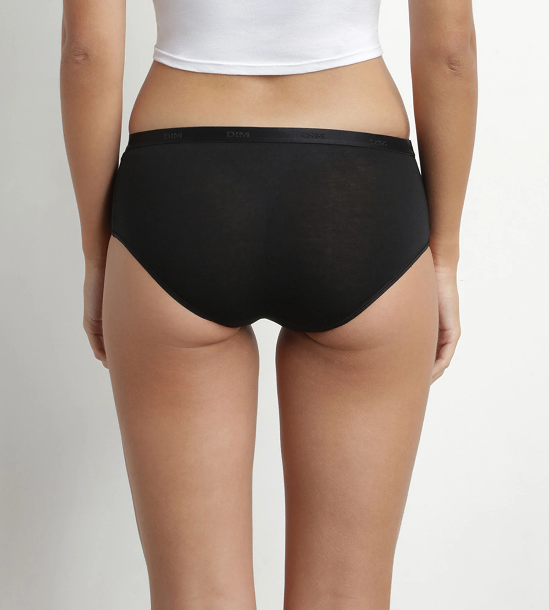 Lot de 5 shorties femme en coton Noir Nude Blanc Les Pockets Ecodim