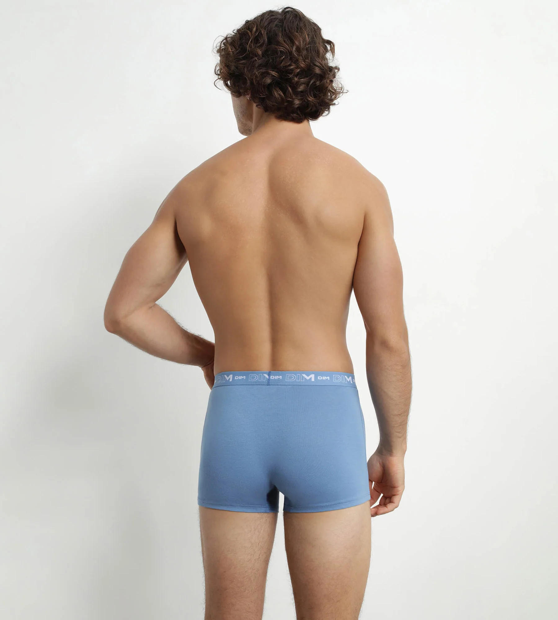 Lot de 3 boxers homme Bleu Riviera Denim Noir Dim Coton Stretch