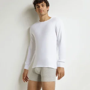 T-shirt homme en coton blanc Dim Thermal