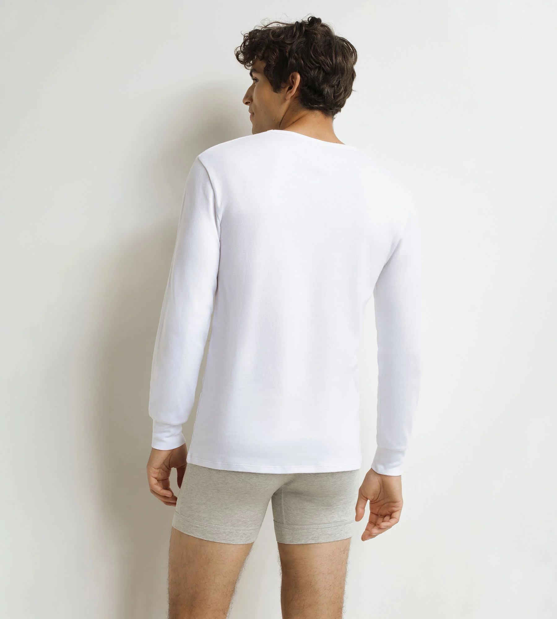 T-shirt homme en coton blanc Dim Thermal