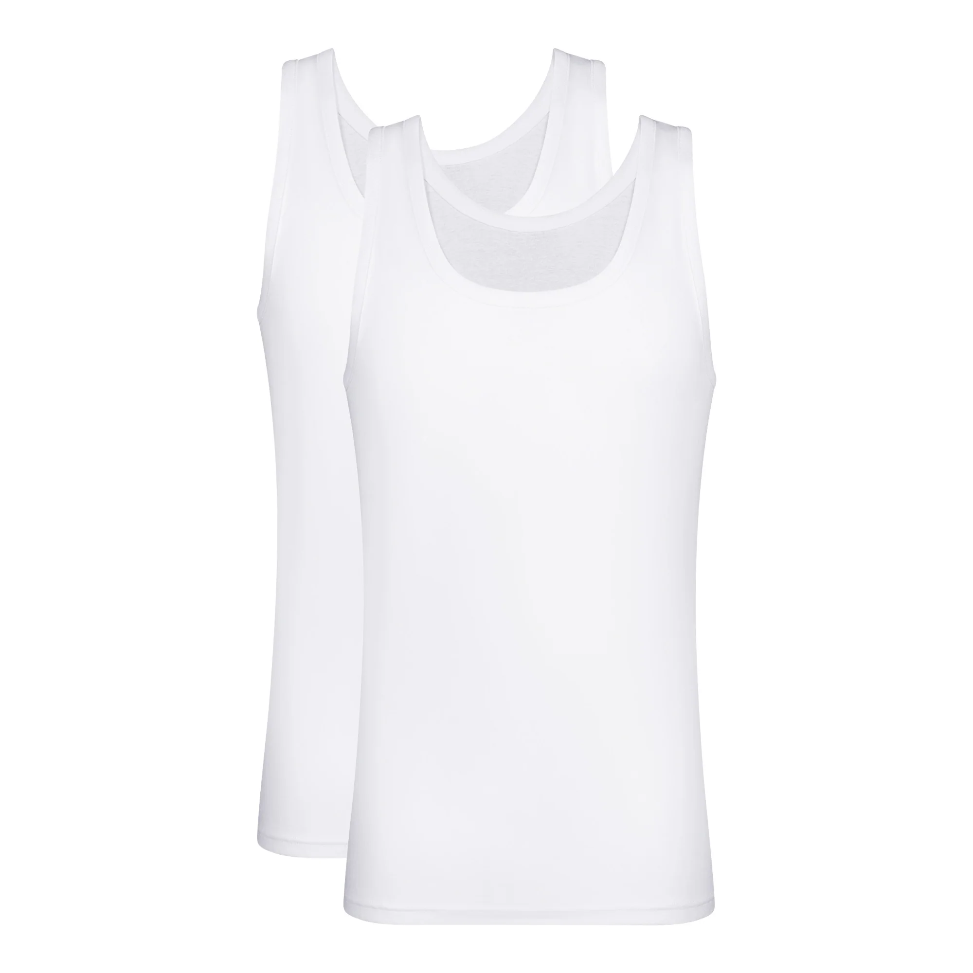 Lot de 2 débardeurs homme en coton Blanc EcoDim – Image 4
