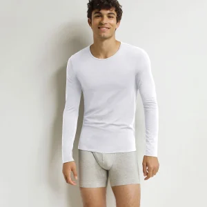 T-shirt homme à manches longues Blanc Dim Thermal