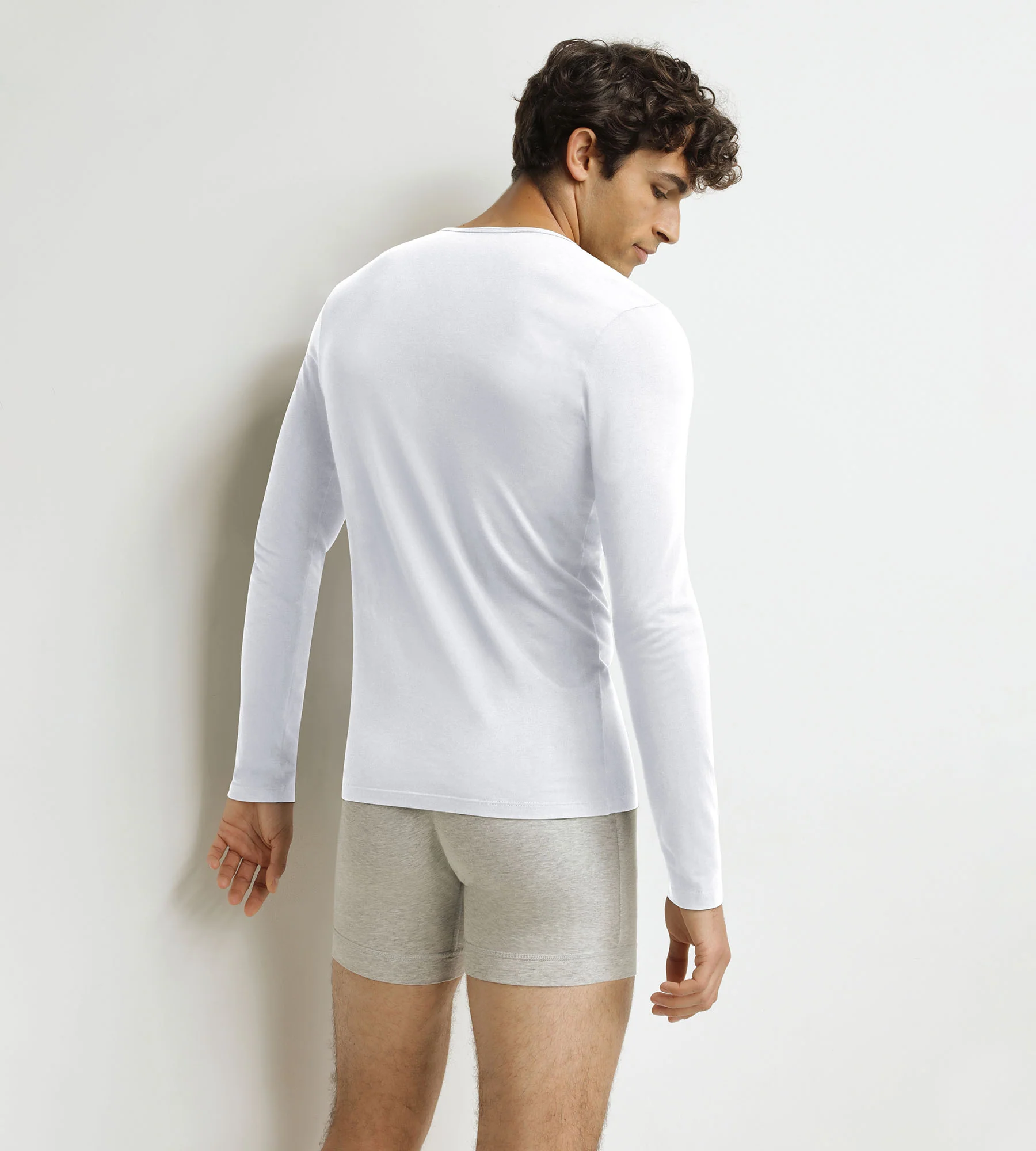 T-shirt homme à manches longues Blanc Dim Thermal