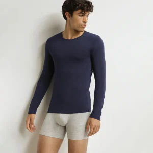 T-shirt homme à manches longues Bleu Dim Thermal