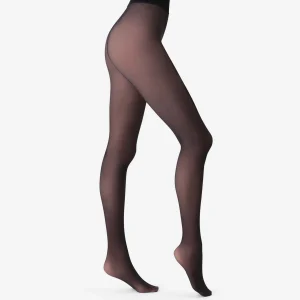 Collant chaud effet transparent Noir Thermo